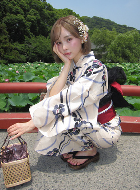 ぼかしフラワーレトロ浴衣セット[gi1024] | レディースファッション