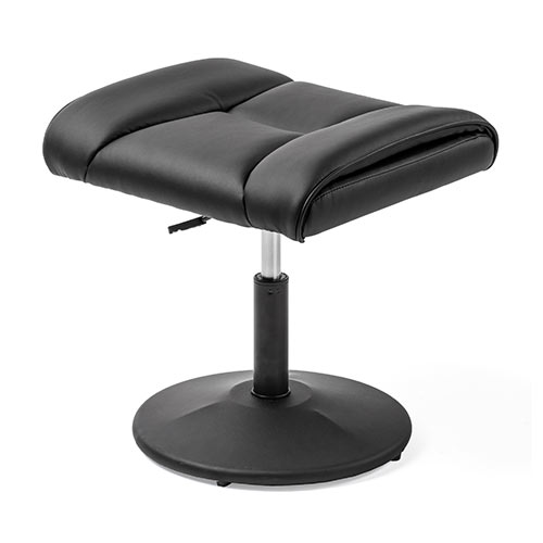 オットマン（脚置き台・固定脚仕・キャスターなし・PUレザー・ブラック