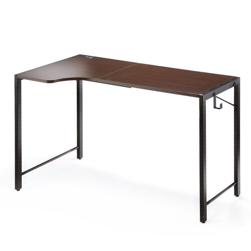 L字デスク（パソコンデスク・PCデスク・クランプ対応・タップ受け