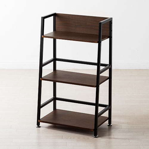 シェルフラック（木製・3段・オープンシェルフ・スチール・幅54.7