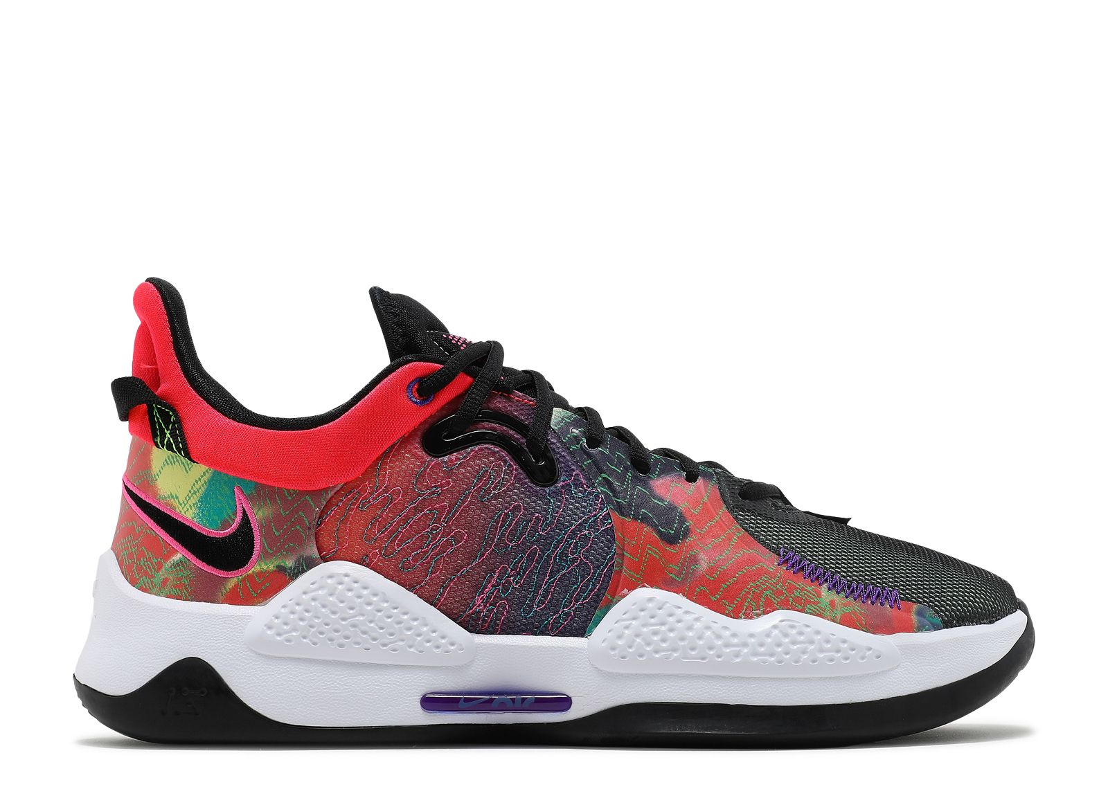 PG 5 'Multi Color' - Nike - CW3143 600 - bright crimson/fierce
