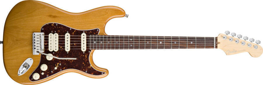 Fender American Deluxe HSS Strat - Rosewood Neck In Amber