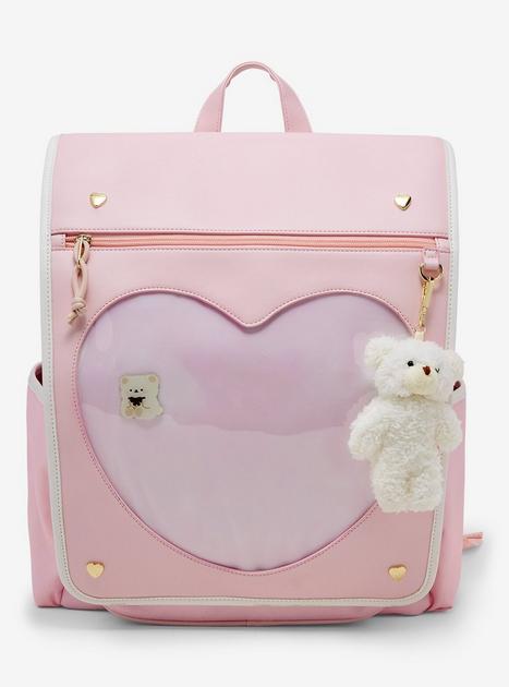 Kawaii Pink Heart Pin Collector Backpack | Hot Topic