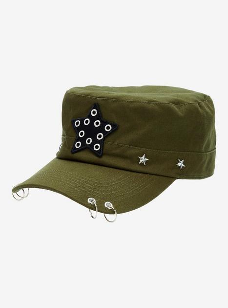 Green Star Pierced Cadet Hat | Hot Topic