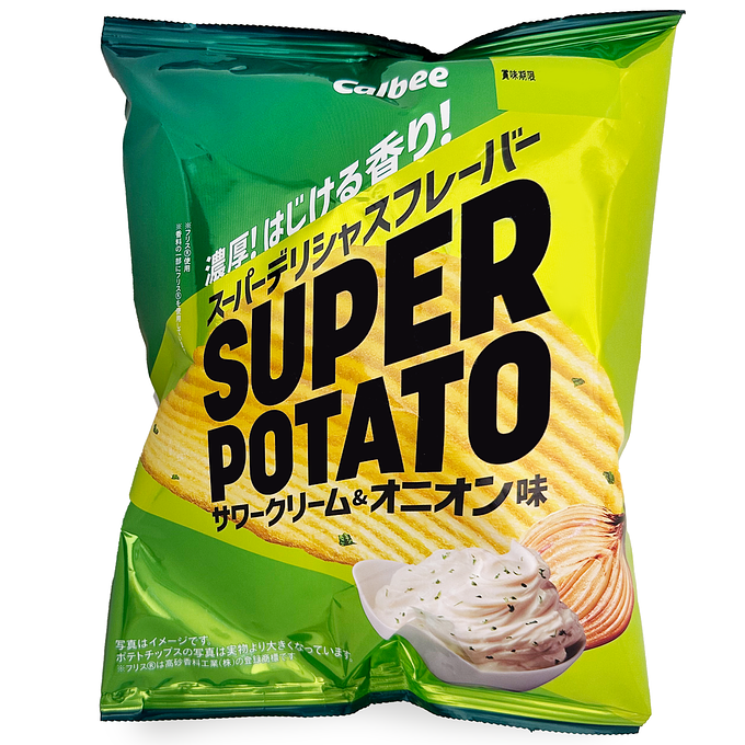 カルビー スーパーポテト サワークリーム＆オニオン味 | ニジヤマーケット