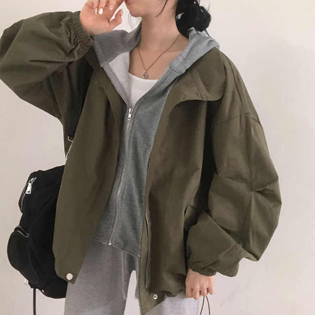 PGG フード付きジャケット カーキ PGG フード付きジャケット カーキ