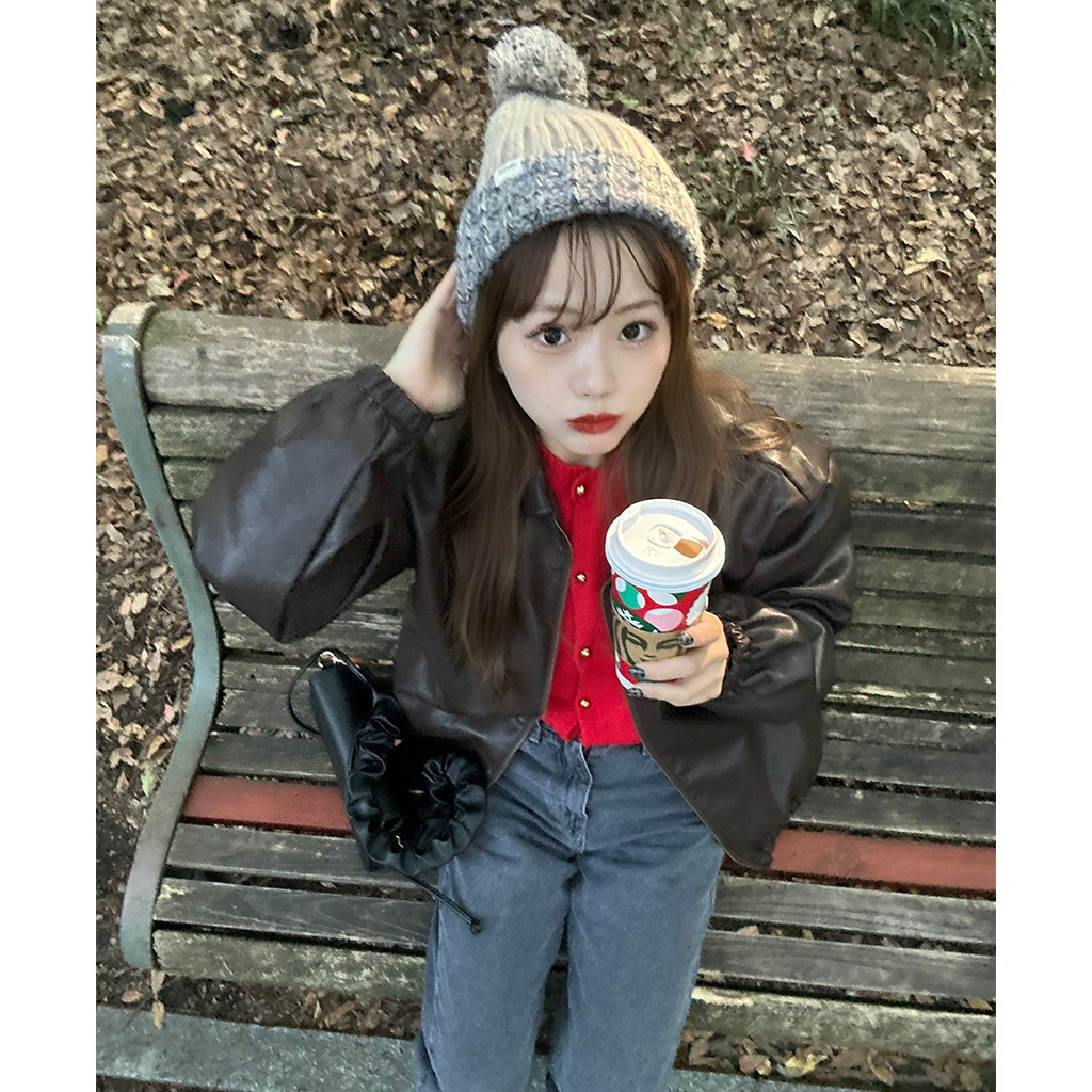 ポンポン付きニット帽 | ファッション通販サイト NUGU