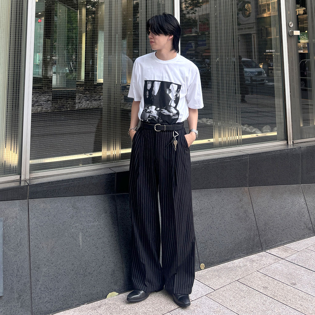 ヴィンテージ 2タック ベロア ブラック モード レトロ ワイド