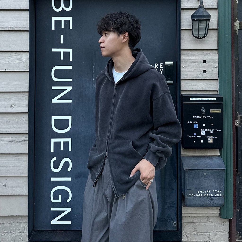 ピグメントフードパーカー | ファッション通販サイト NUGU