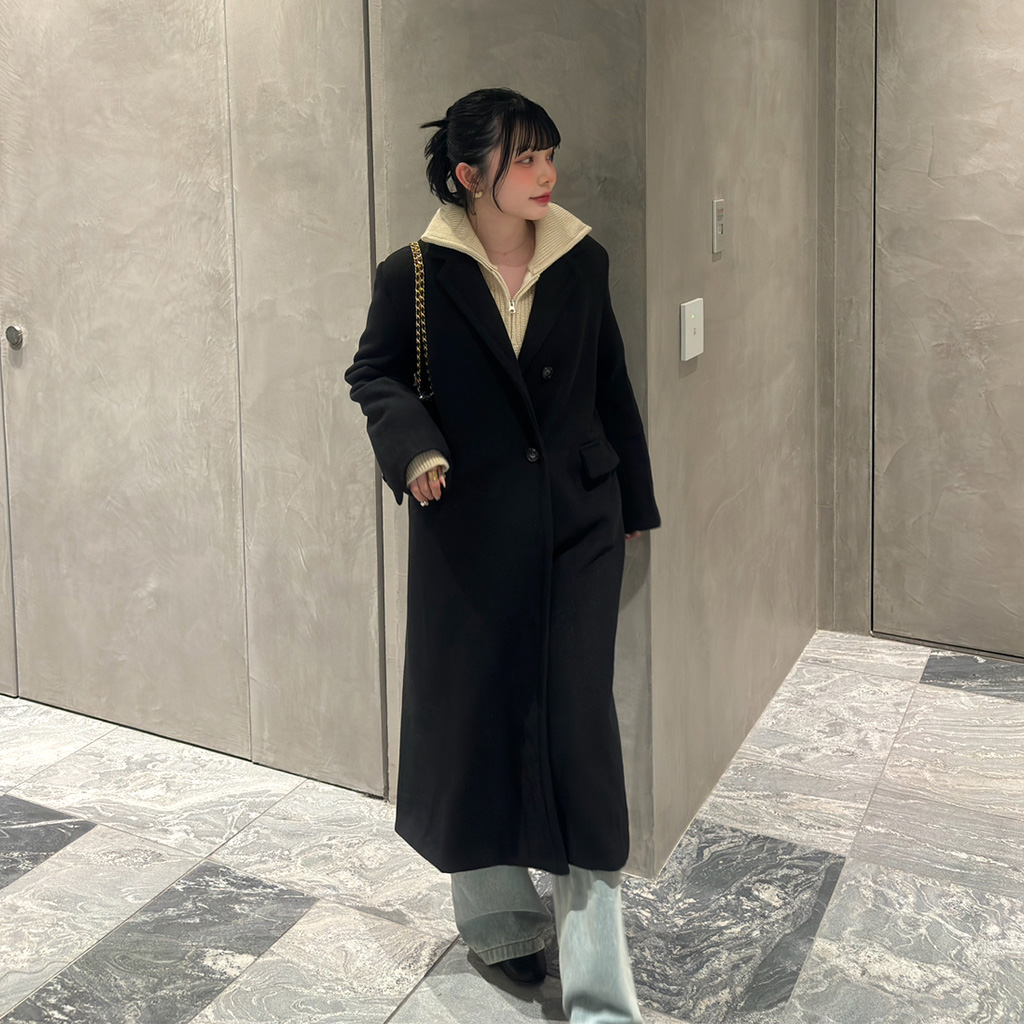 テーラードカラーロングコート | ファッション通販サイト NUGU