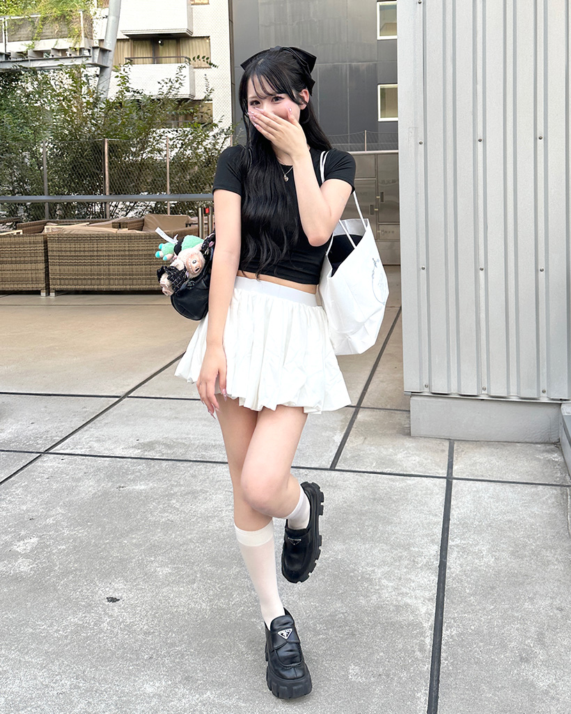 シャーリングバルーンミニスカート | ファッション通販サイト NUGU