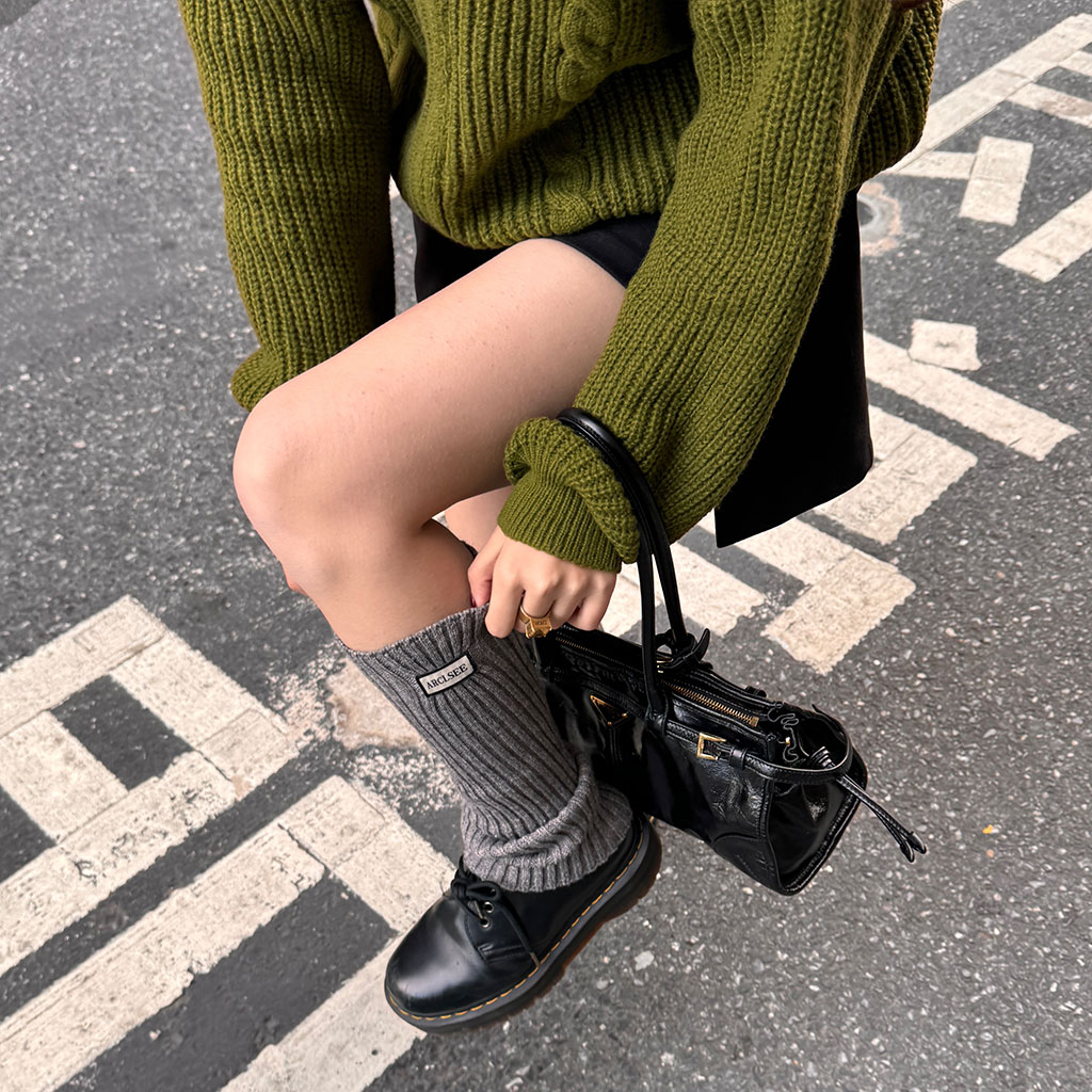 ラベルポイントレッグウォーマー | ファッション通販サイト NUGU