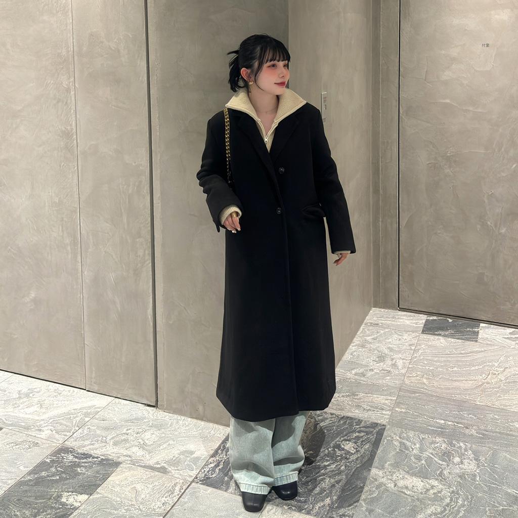 テーラードカラーロングコート | ファッション通販サイト NUGU