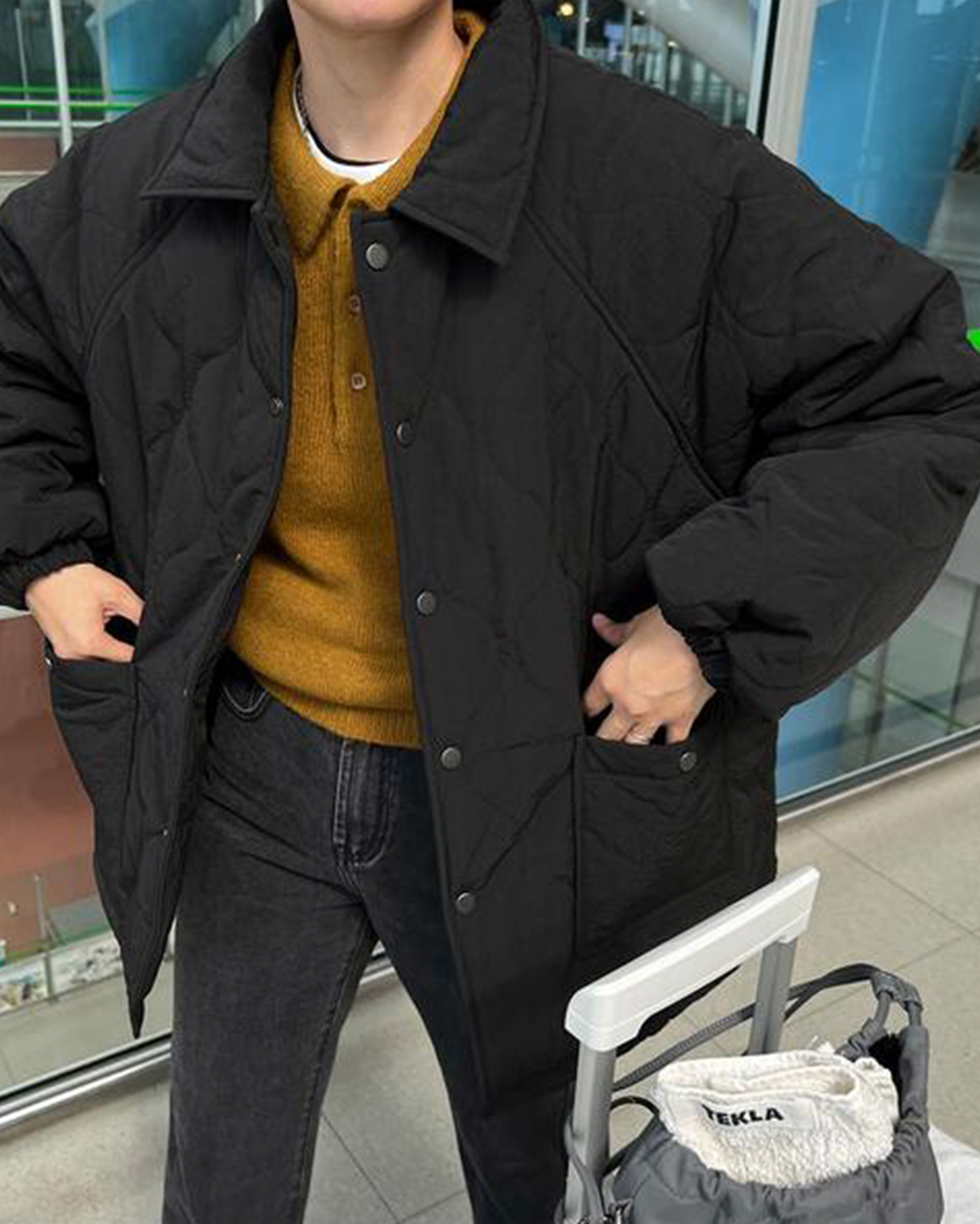 3回再販](ORIGINAL) キルティングオーバーサイズジャケット