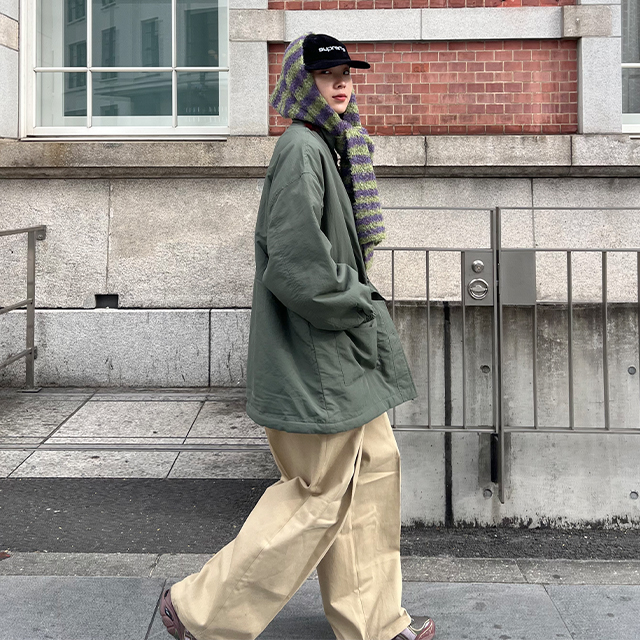 カラーボーダーマフラー | ファッション通販サイト NUGU