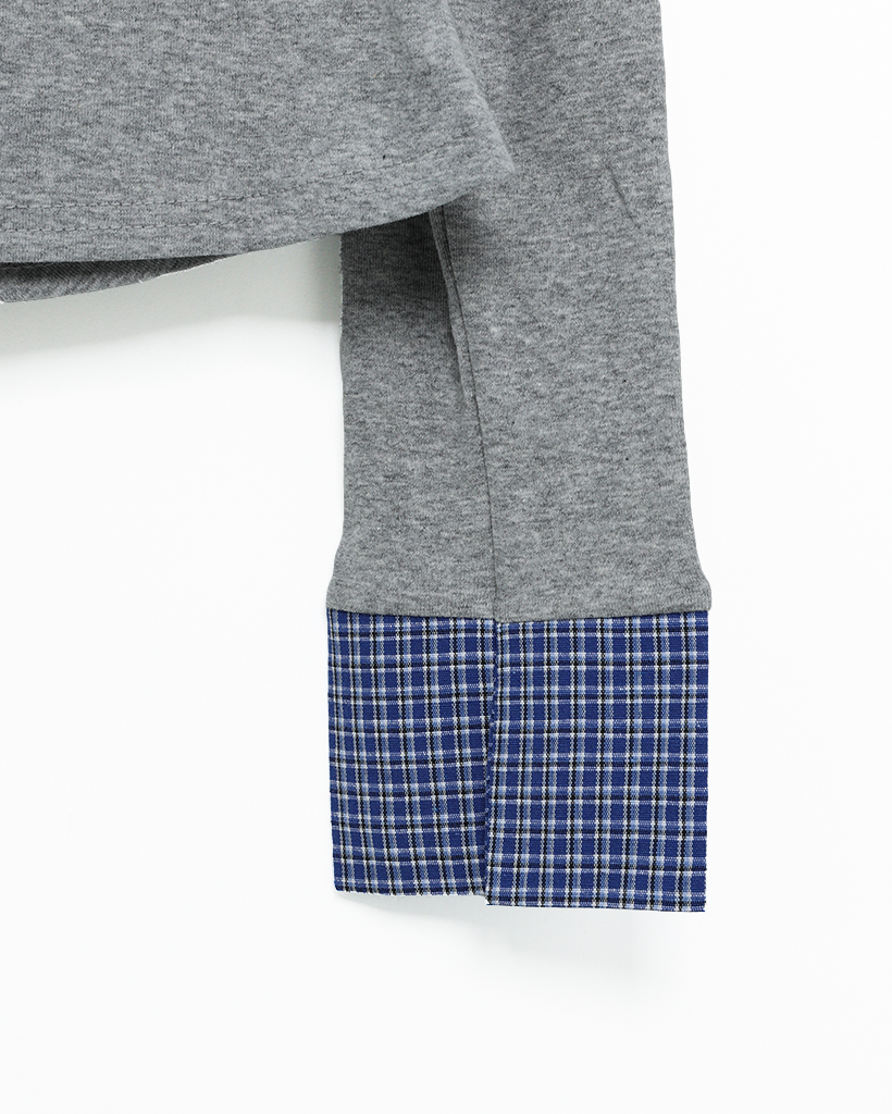 チェックレイヤードギャザーカーディガン | ファッション通販サイト NUGU