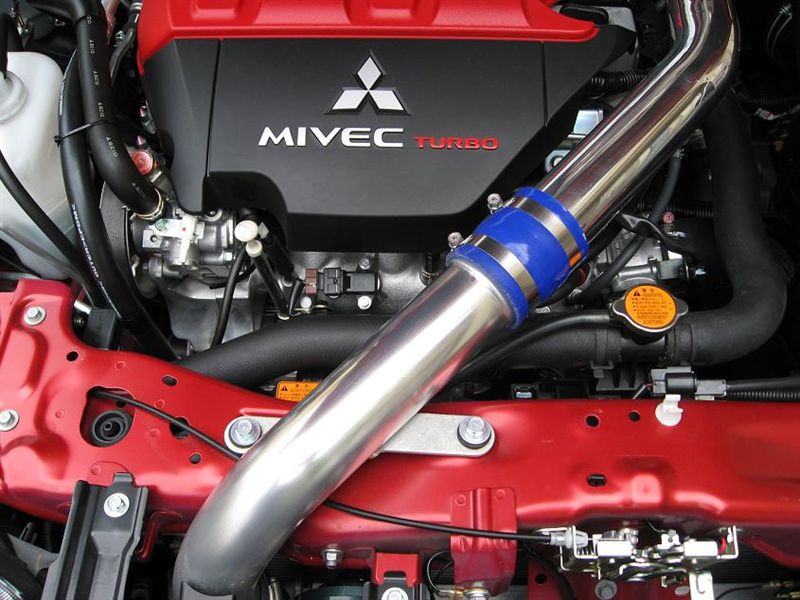 インテークパイプ交換、純正パイプバフがけ・・・（三菱 ランサー