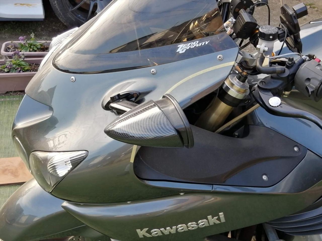 クラスフォーエンジニアリング カーボンルック/ブラックミラー(ZX14R