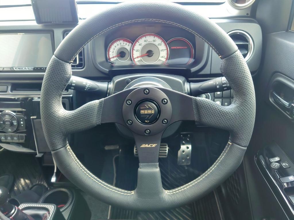レース RACE モモ ステアリング 35パイ momo RACE 95年製 □ MOMO モモ