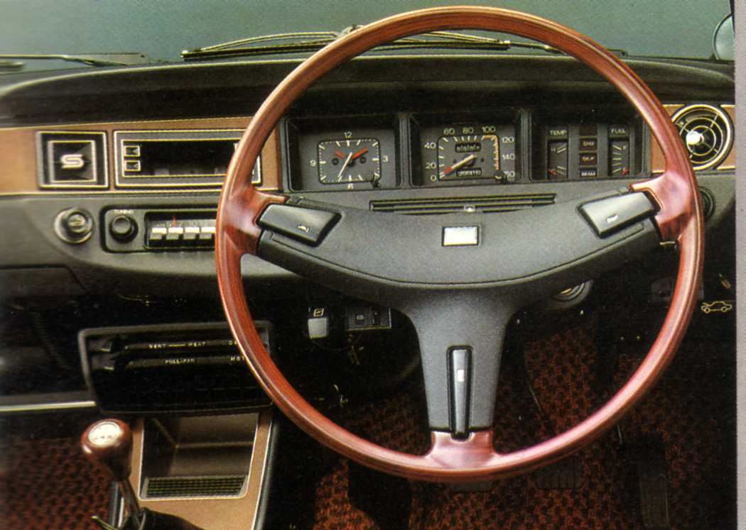 旧車サニーSUNNYウッド調3本スポークステアリング