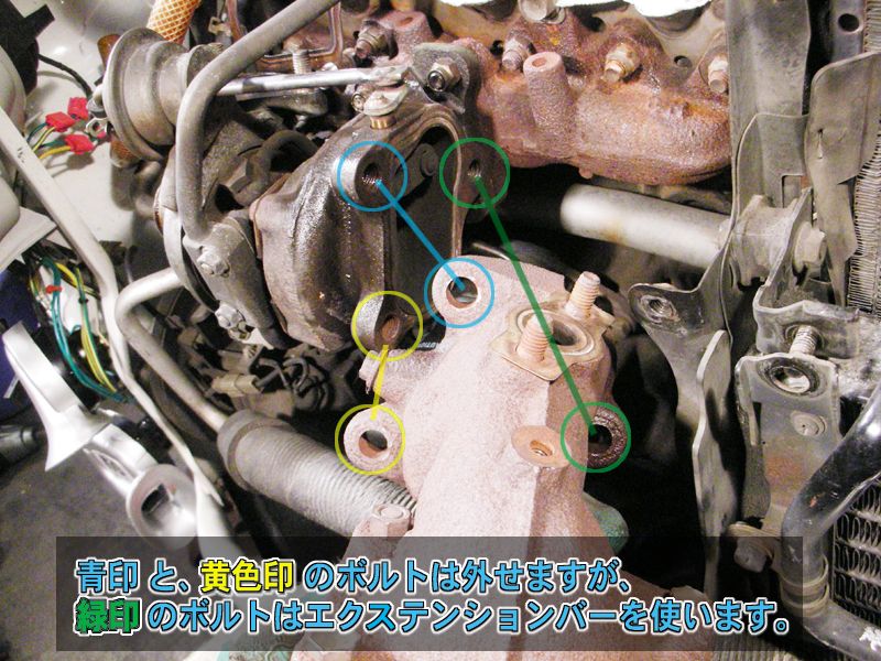 L200・（前・後期） タービン交換。 （2）（ダイハツ ミラ）by