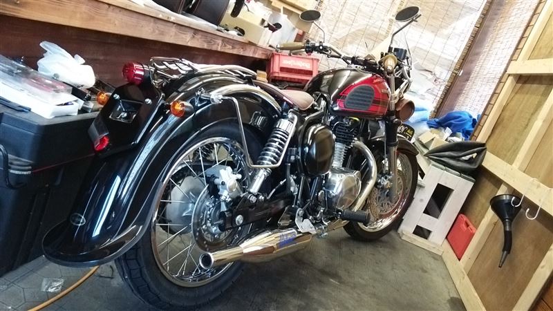 エストレヤに車高調キット取付（カワサキ エストレヤ）by 双子PAPA