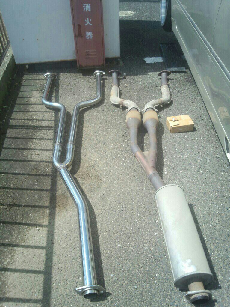 ZXSPEED底上げ中間ストレートマフラー（トヨタ クラウン