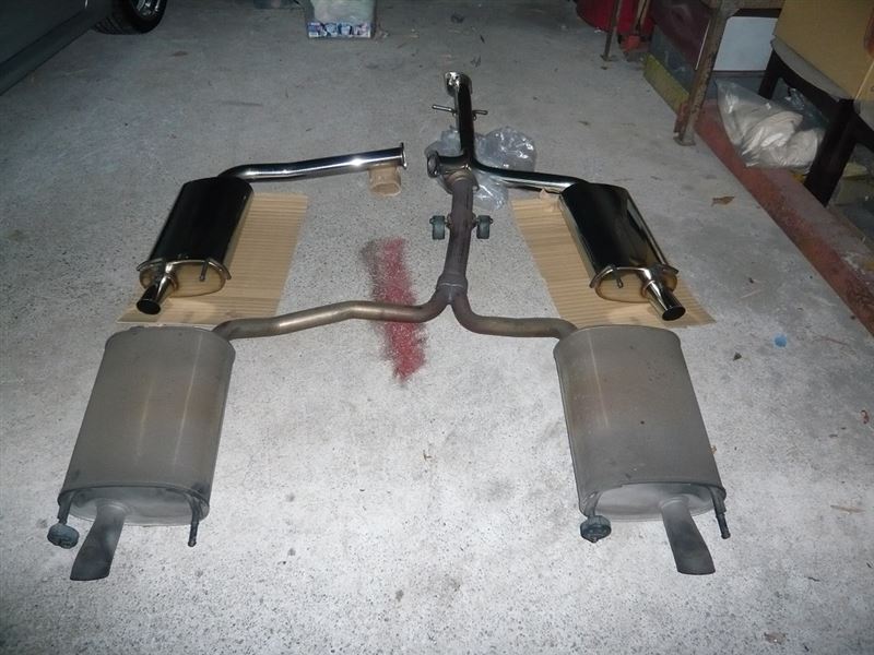 マフラー交換 ジーシス 純正バンパー対応 リアピース（2）（トヨタ