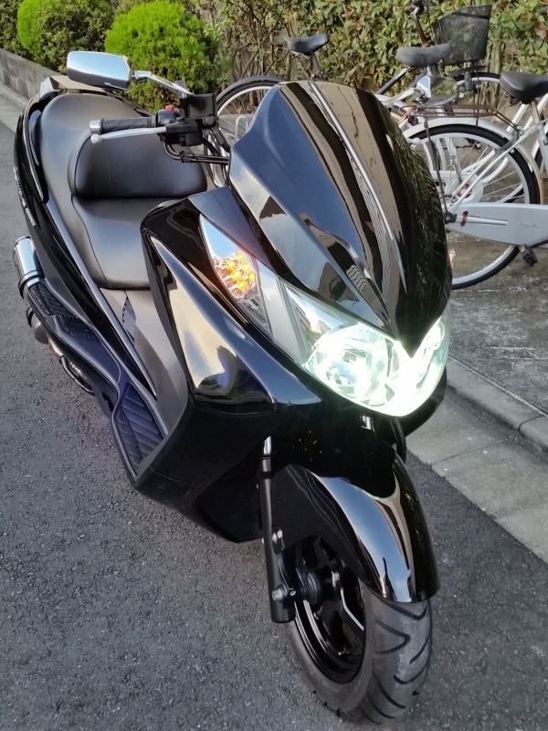 フロントスクリーン交換（スズキ スカイウェイブ250 タイプS）by