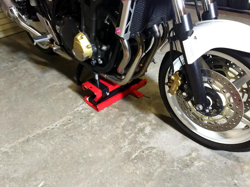 フロントフォークのオーバーホール（その1）（ホンダ CB1300 SUPER