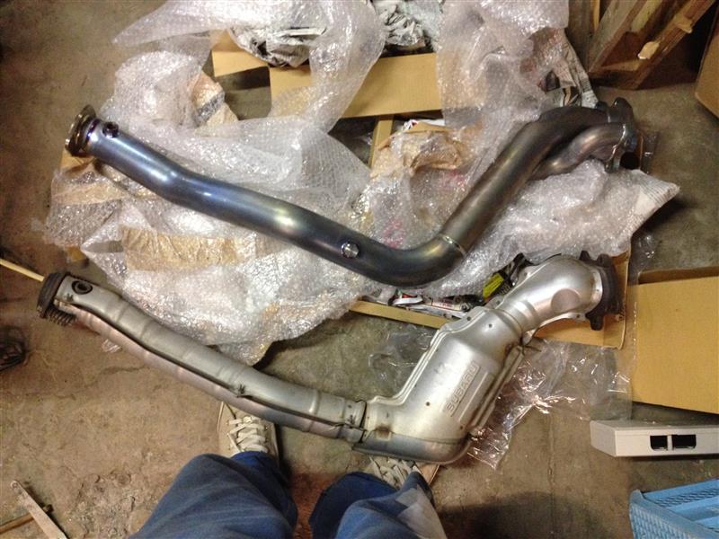 ☆GDB流用☆フロントパイプ音色比較@純正,ストレートチタン（スバル