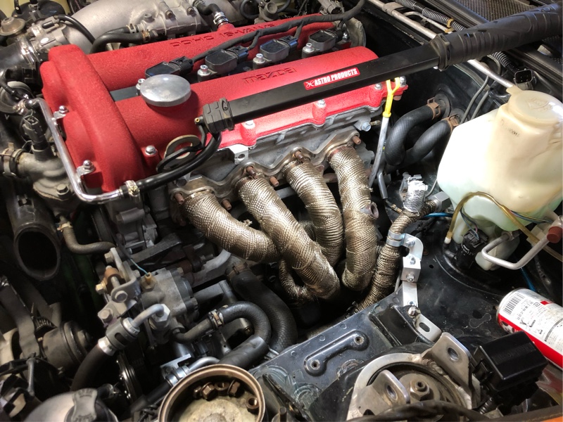 マツダスピード エキマニ交換（マツダ ユーノスロードスター・NA）by