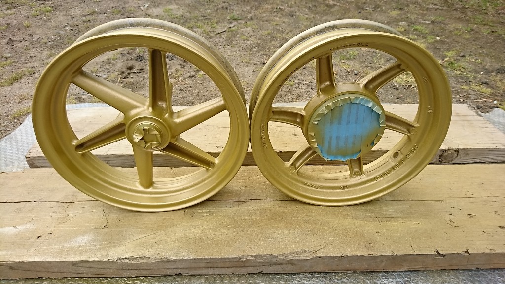 ZXホイール塗装仕上げ（ホンダ ライブディオ）by ALPHA-TAGU - みんカラ