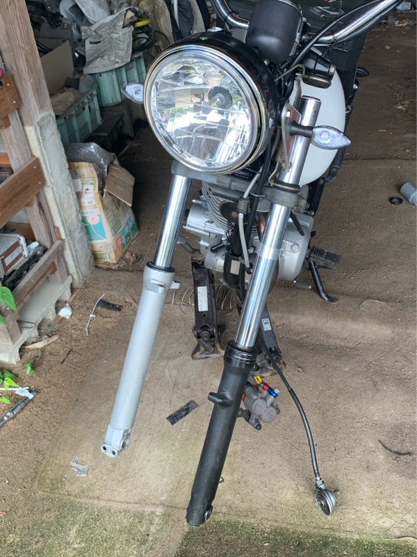 フロントフォーク交換その他（スズキ グラストラッカー）by ヒラマル