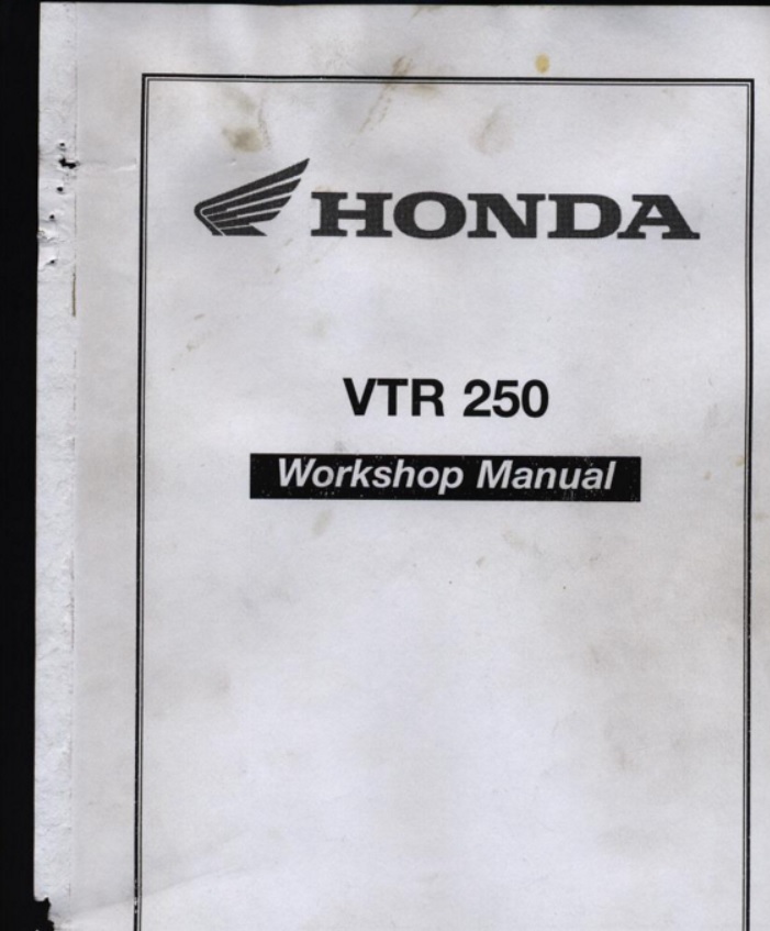 悲願のサービスマニュアル おすそ分け（ホンダ VTR250）by カントク