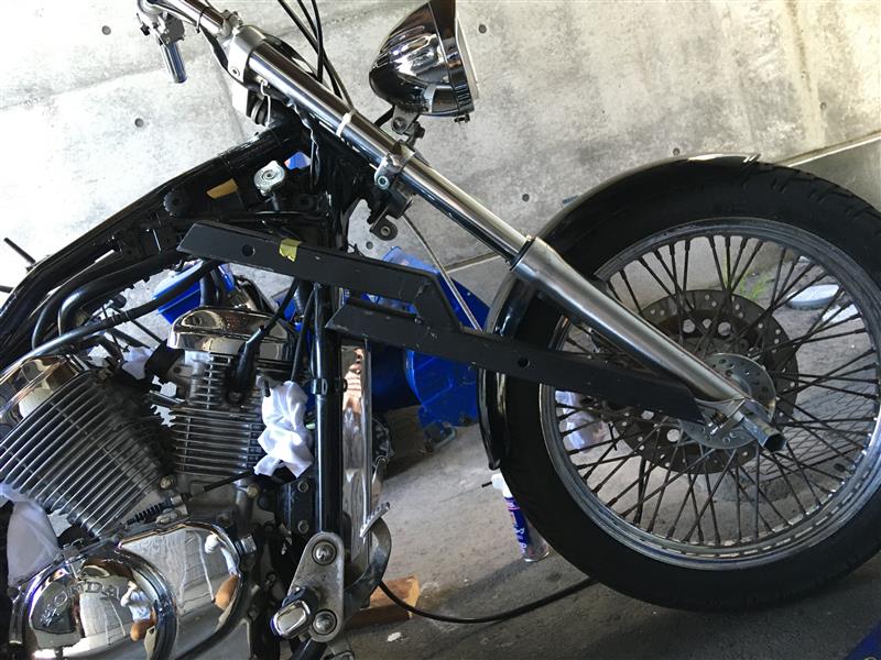 スティード400 フロントホイール整備 その1 （ホンダ スティード400