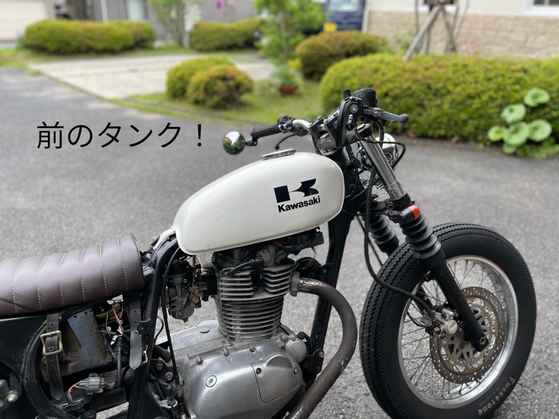 クリアー塗装した250TRのタンクに交換！（カワサキ エストレヤ）by エ