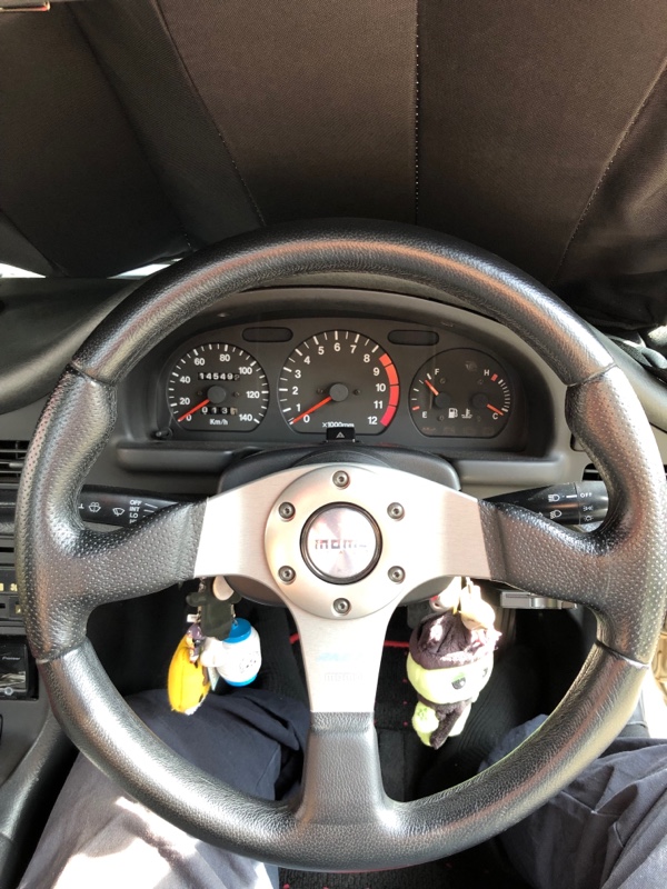 スズキ カプチーノ（EA11R ）ステアリングホイール 3スポーク ブラック