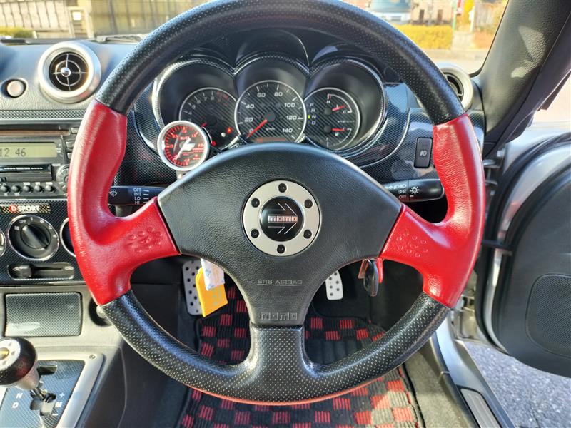 OMP スポーツステアリング 350mm 赤黒 OMP スポーツステアリング 350mm