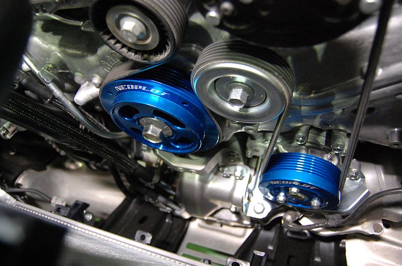 AE86用ウォーターポンププーリー 5バルブ4AG用、大径ウォーターポンプ