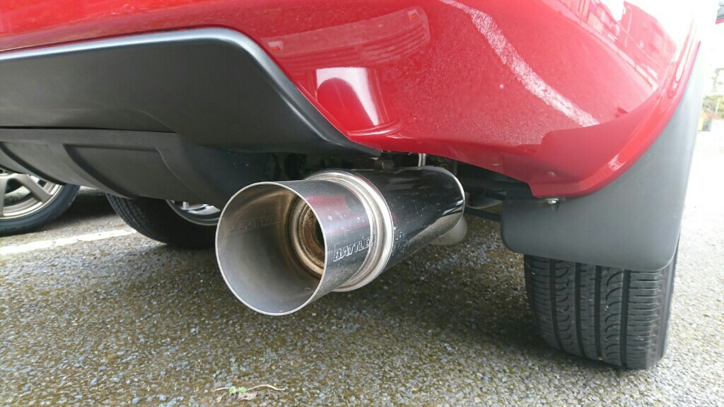 JAOS BATTLEZ 砲弾マフラー のパーツレビュー | エクストレイル(×ペケ