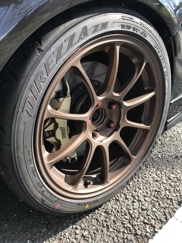 DUNLOP DIREZZA ZⅢ275/35R18 のパーツレビュー | WRX STI(KULOBi