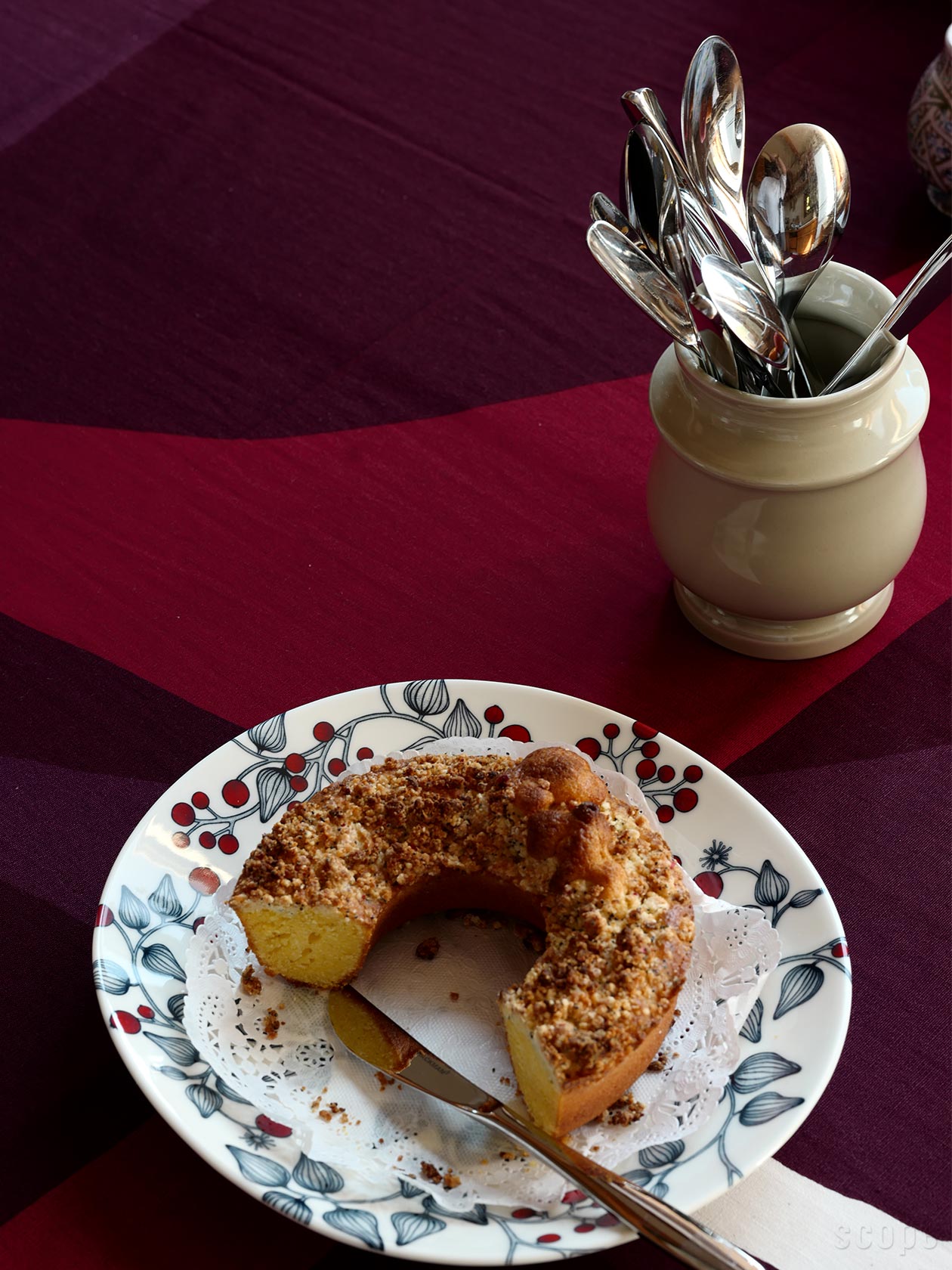 スコープ テーブルクロス　Slowpe Sliceワイン 170㎝ 販売終了】Slowpe<br>Slice ワイン