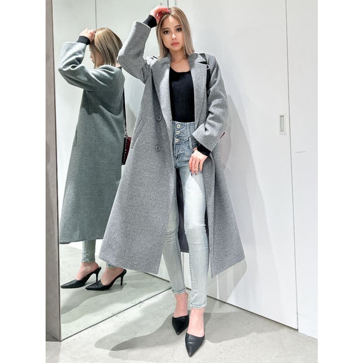 ロングチェスターコート[品番：MKSW0060396]｜GYDA（ジェイダ）の