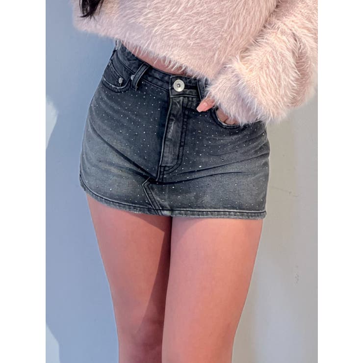 bijouデニムスカートライクショートパンツ[品番：MKSW0062102]｜GYDA