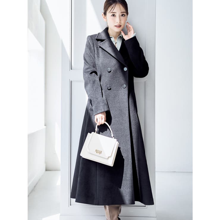 フィットアンドフレアロングコート[品番：MKSW0053735]｜MERCURYDUO