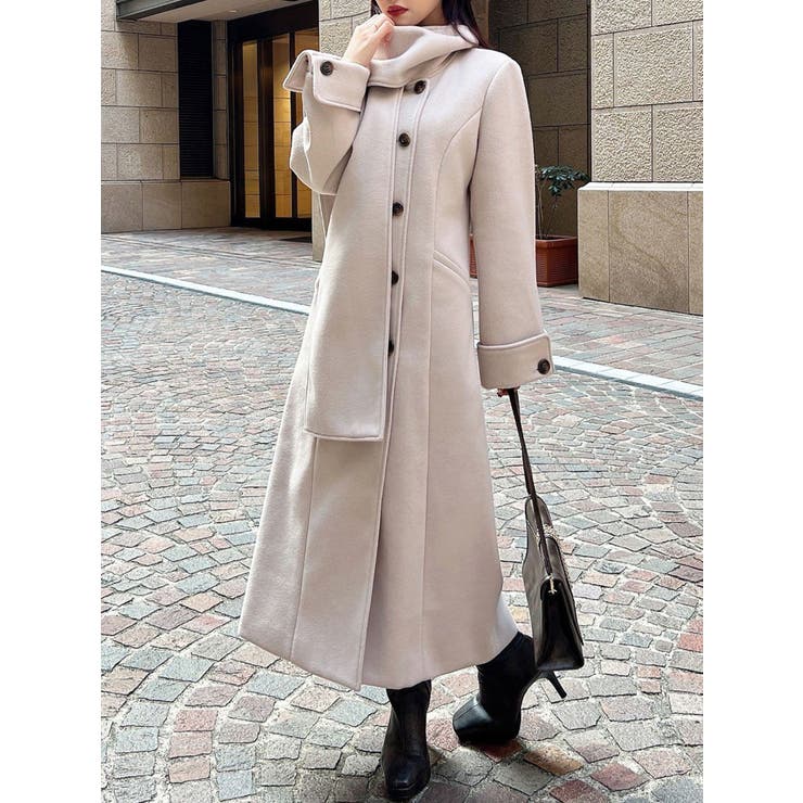 ウィンタースカーフコート[品番：MKSW0066741]｜RESEXXY（リゼクシー