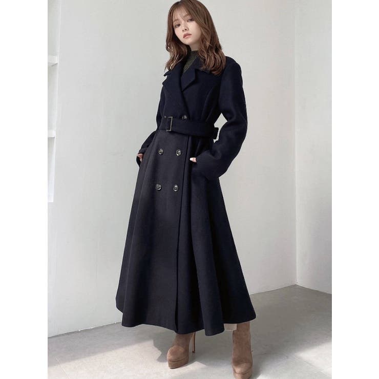 フレアデザインロングコート[品番：MKSW0047636]｜RESEXXY（リゼクシー