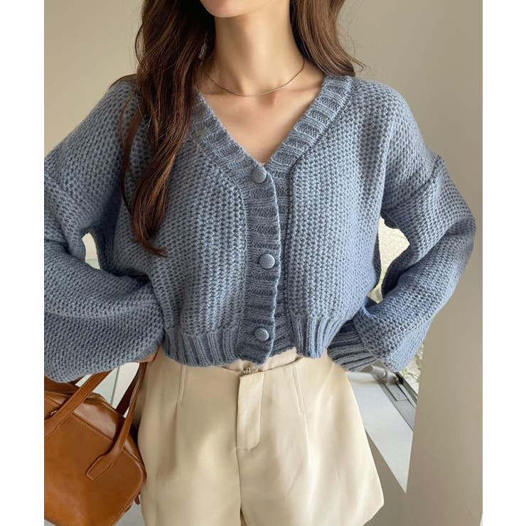 くるみボタンショートカーディガン[品番：ORGW0000714]｜Ada.（エイダ