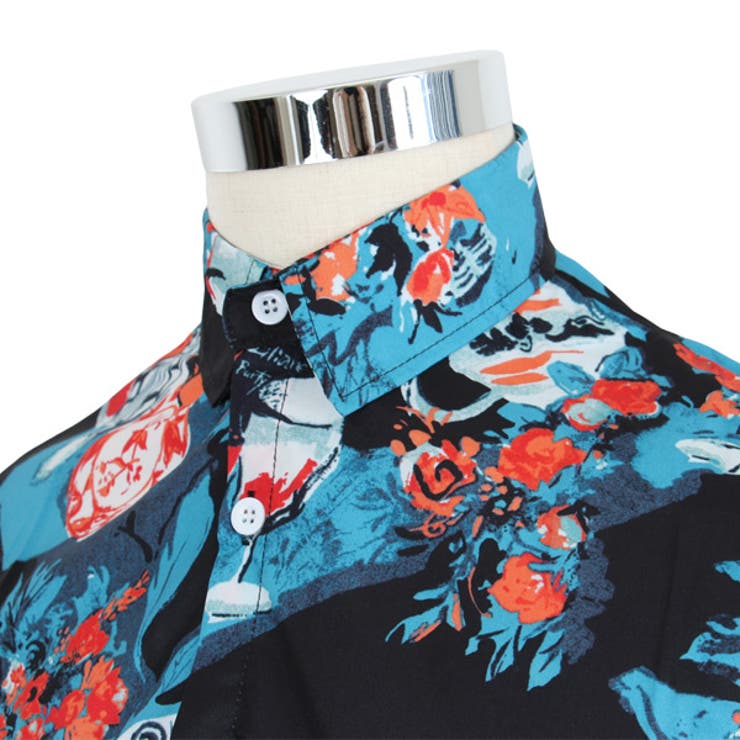 柄シャツ ヴィンテージ アート[品番：DCTW0003959]｜Decorative